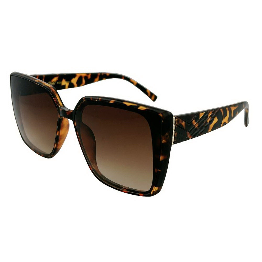 Designer Oversized Metal Deco Sunglasses