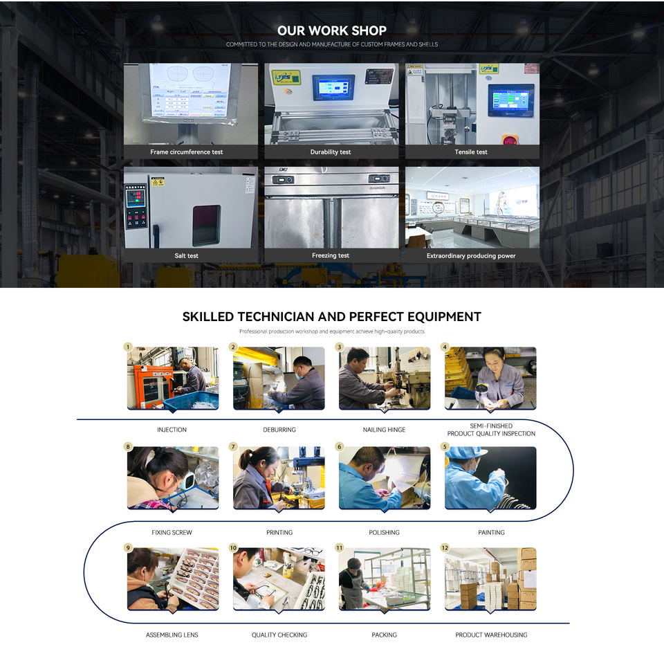 VisualMate Premium Quality Anti Blue Light Ultem Titanium Eyewear Prescription Glasses Optical Frames - Image 10