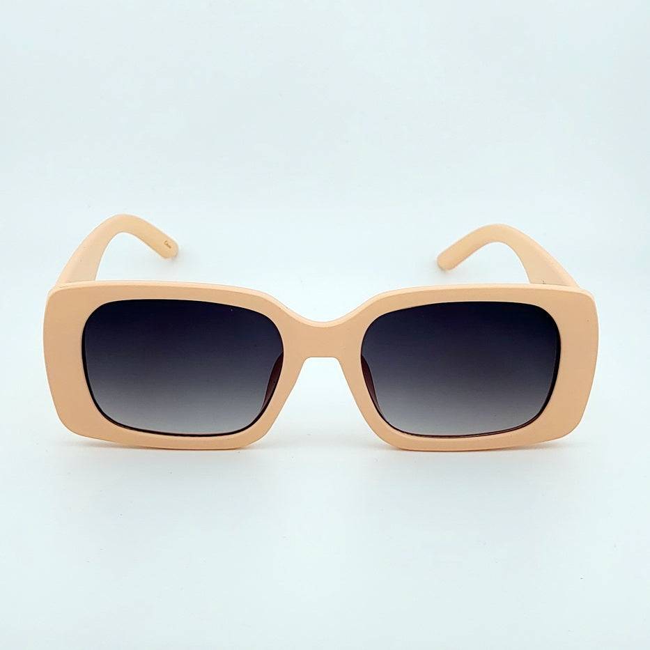 Factory Sale Hot Seller Rectangle Gradient Gray Lens Sunglasses for Women Retro Fashion