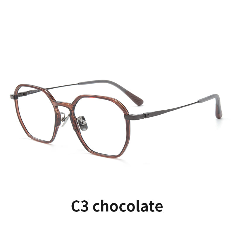 VisualMate Premium Quality Anti Blue Light Ultem Titanium Eyewear Prescription Glasses Optical Frames - Image 2