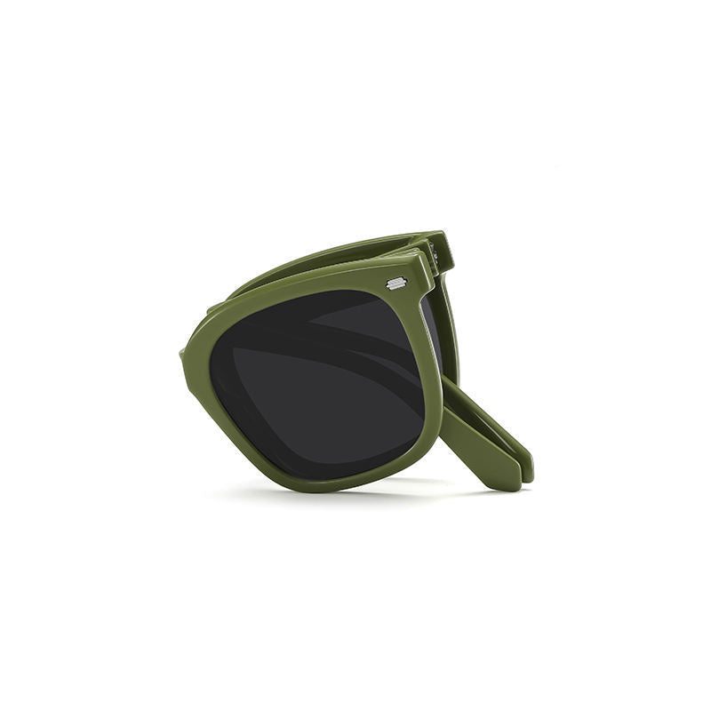 Visualmate New Arrival Oval Small Frame Folding Sunglasses UV400 Polarizing Folding Sunglasses - Image 9