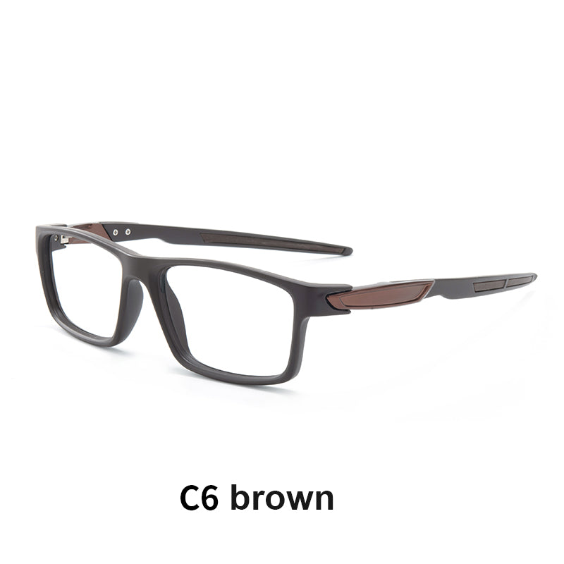 VisualMate Modern Sports Eye Glass Mens PC Lens Rectangle TR90 Eyewear Frame OEM Spectacle Frames - Image 6