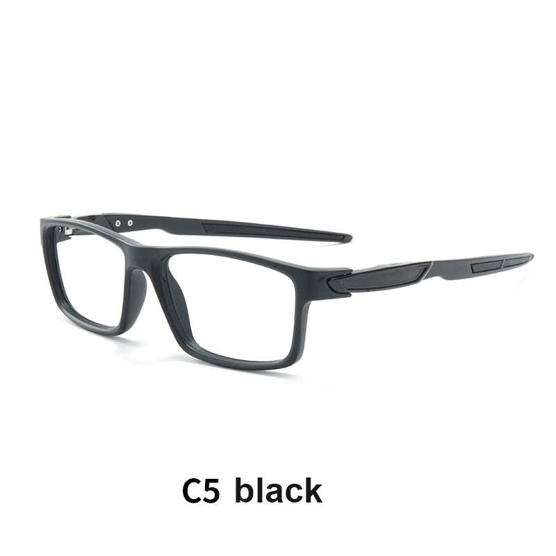 VisualMate Modern Sports Eye Glass Mens PC Lens Rectangle TR90 Eyewear Frame OEM Spectacle Frames - Image 5