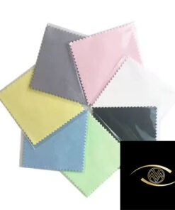 Visualmate Luxurious Ultrafine Fiber Embossed Printed Wholesale Customizable Pattern logo Eyeglass Fabric