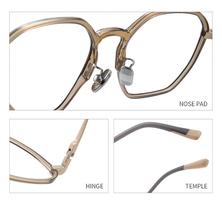 VisualMate Premium Quality Anti Blue Light Ultem Titanium Eyewear Prescription Glasses Optical Frames - Image 9