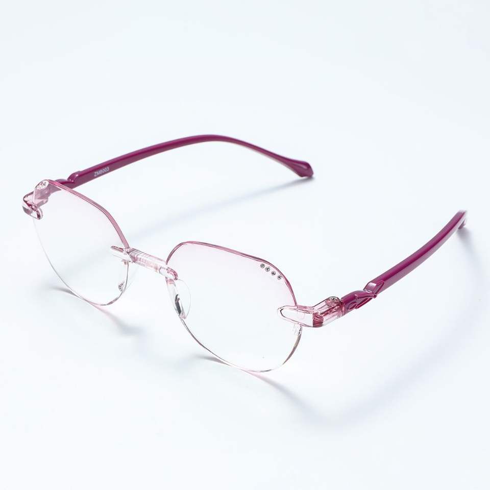 Excellent Unisex Anti-Blue Light Rimless Reading Glasses with Multi-color Lens New Design PC Material Wholesale - Image 5