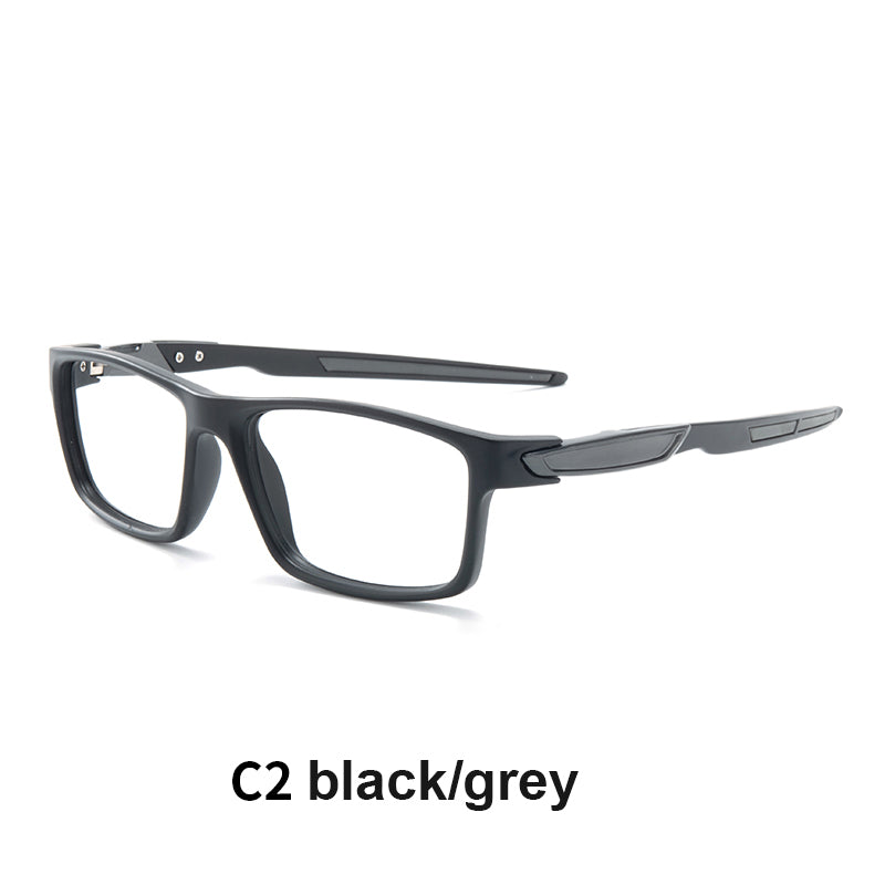 VisualMate Modern Sports Eye Glass Mens PC Lens Rectangle TR90 Eyewear Frame OEM Spectacle Frames - Image 2