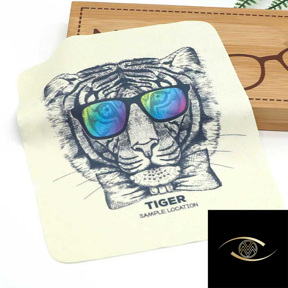Visualmate Luxurious Ultrafine Fiber Embossed Printed Wholesale Customizable Pattern logo Eyeglass Fabric - Image 12
