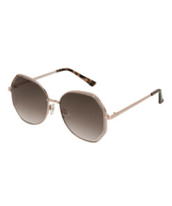 Metal Geometric Leveled Lens Sunglasses